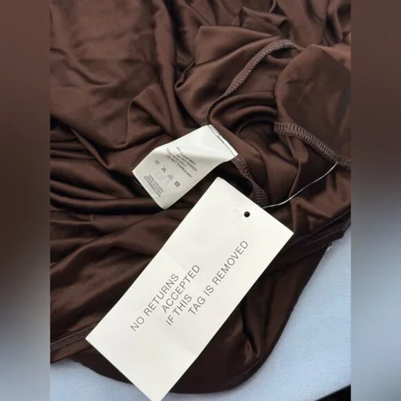 🆕 RAT & BOA 🧿 NWT Deia Slinky Little Brown Jersey Dress, Sz L US 8 - Picture 15 of 15